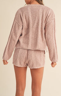 Mable Dusty Rose Knit Set