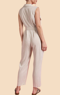 Eesome Natural Sleeveless Jumpsuit