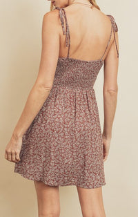 Dress Forum Mauve/Natural Mini Dress