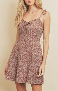 Dress Forum Mauve/Natural Mini Dress