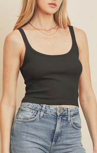 Dress Forum Black Knit Tank