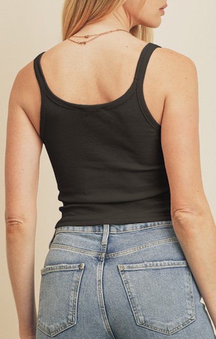 Dress Forum Black Knit Tank