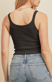Dress Forum Black Knit Tank
