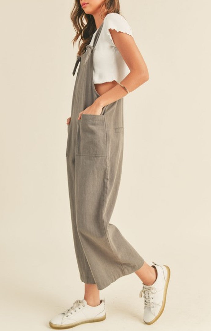 Miou Muse Charcoal Linen Jumper 