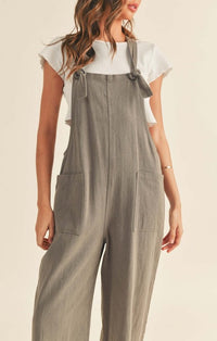 Miou Muse Charcoal Linen Jumper 