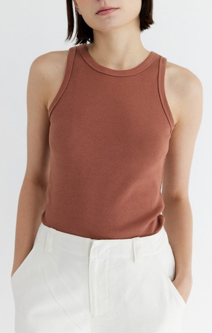 Mod Ref Brick Ribbed Tank Top