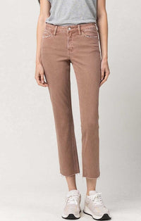 Vervet Mauve Straight Leg Jeans