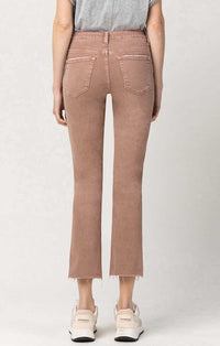 Vervet Mauve Straight Leg Jeans