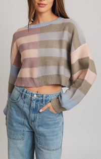 Le Lis Multi Color Block Sweater