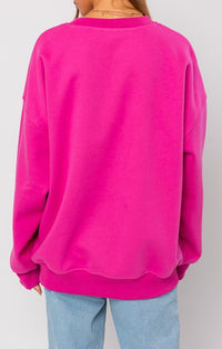 Le Lis Pink Good Vibes Only Sweatshirt