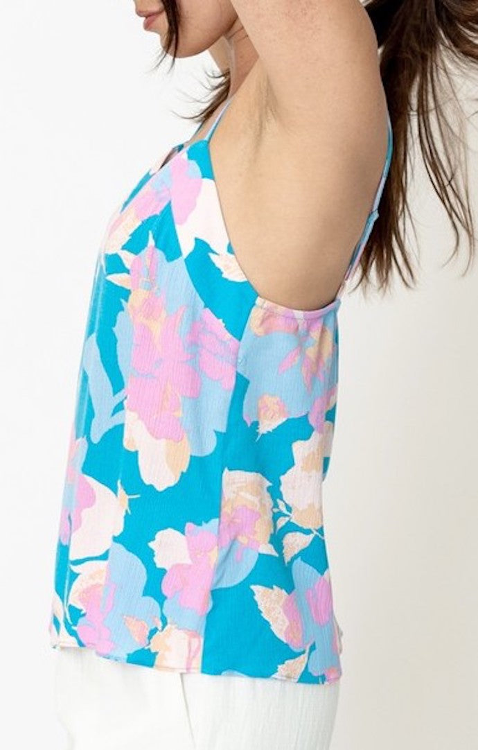 En Creme Floral Cami Top