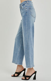 Risen Medium Denim High Rise Jeans 