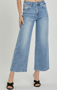 Risen Medium Denim High Rise Jeans 