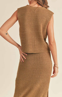 Miou Muse Golden Kiwi Knitted Vest