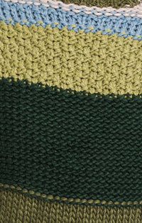 Le Lis Olive and Multi Cropped Sweater