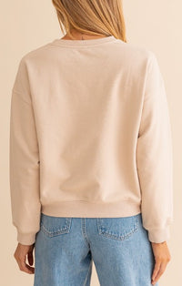 Le Lis Taupe Howdy Sweatshirt