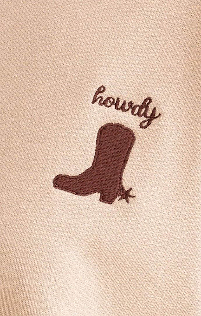 Le Lis Taupe Howdy Sweatshirt
