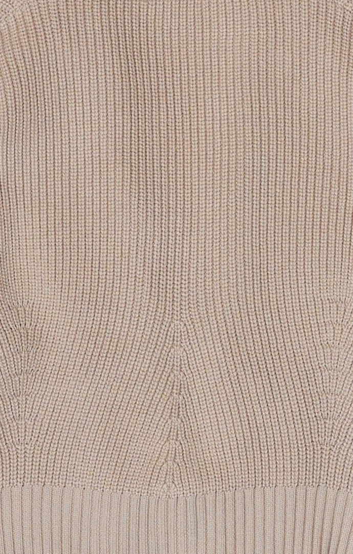 Mod Ref Beige Chunky Knit Cardigan