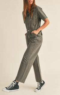Miou Muse Charcoal Utility Jumper 