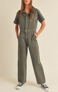 Miou Muse Charcoal Utility Jumper 