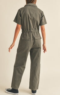 Miou Muse Charcoal Utility Jumper 