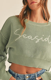 Mable Light Olive Seaside Sweater