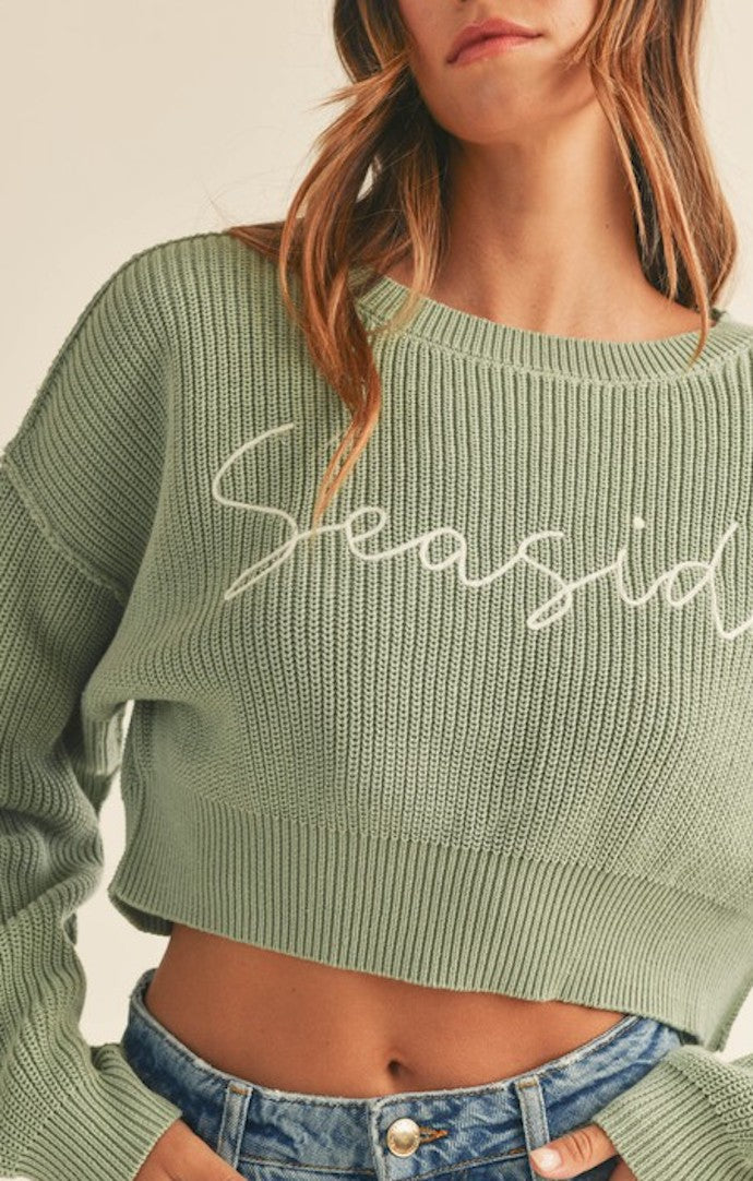 Mable Light Olive Seaside Sweater