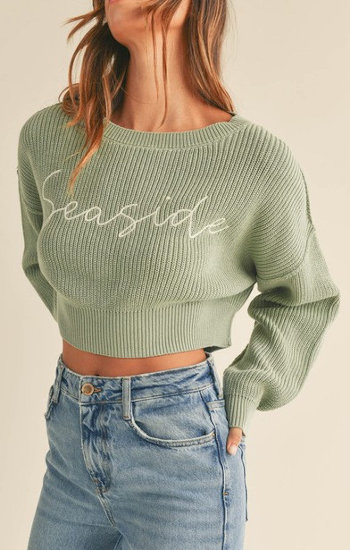 Mable Light Olive Seaside Sweater