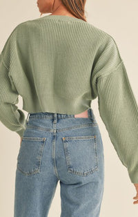 Mable Light Olive Seaside Sweater