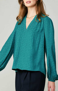 Current Air Emerald Print Blouse