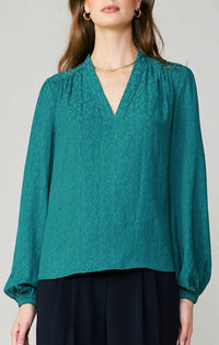 Current Air Emerald Print Blouse