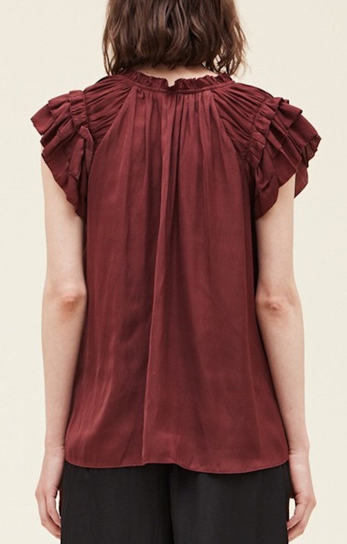 Grade And Gather Vino Ruffle Blouse