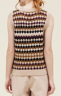 Grade & Gather Natural Knit Sweater Vest