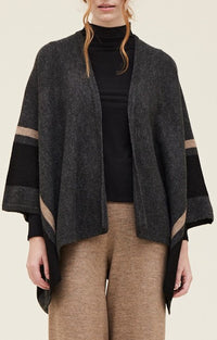 Grade & Gather Coal Stripe Cardigan