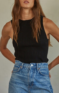 By Together Black Knit Tank Top