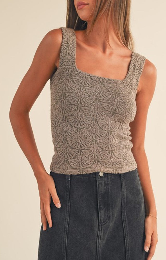 Miou Muse Mocha Knitted Top