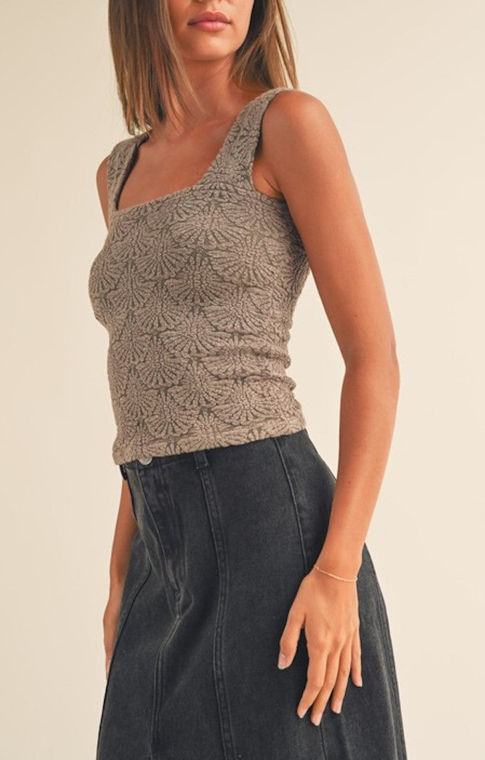 Miou Muse Mocha Knitted Top