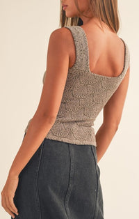 Miou Muse Mocha Knitted Top