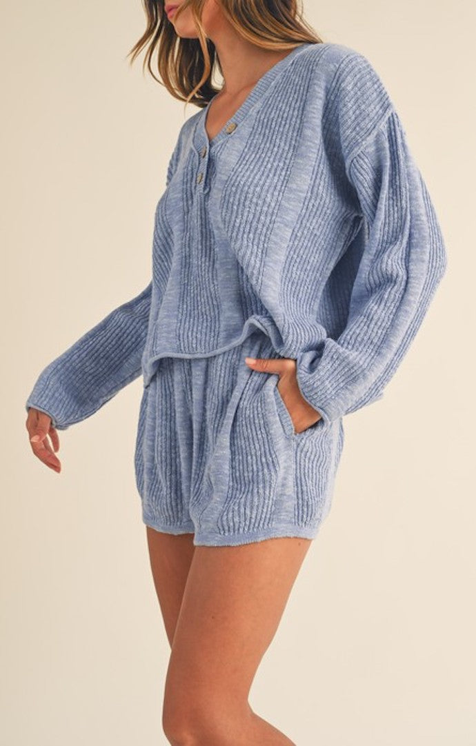 Mable Blue Knit Set 
