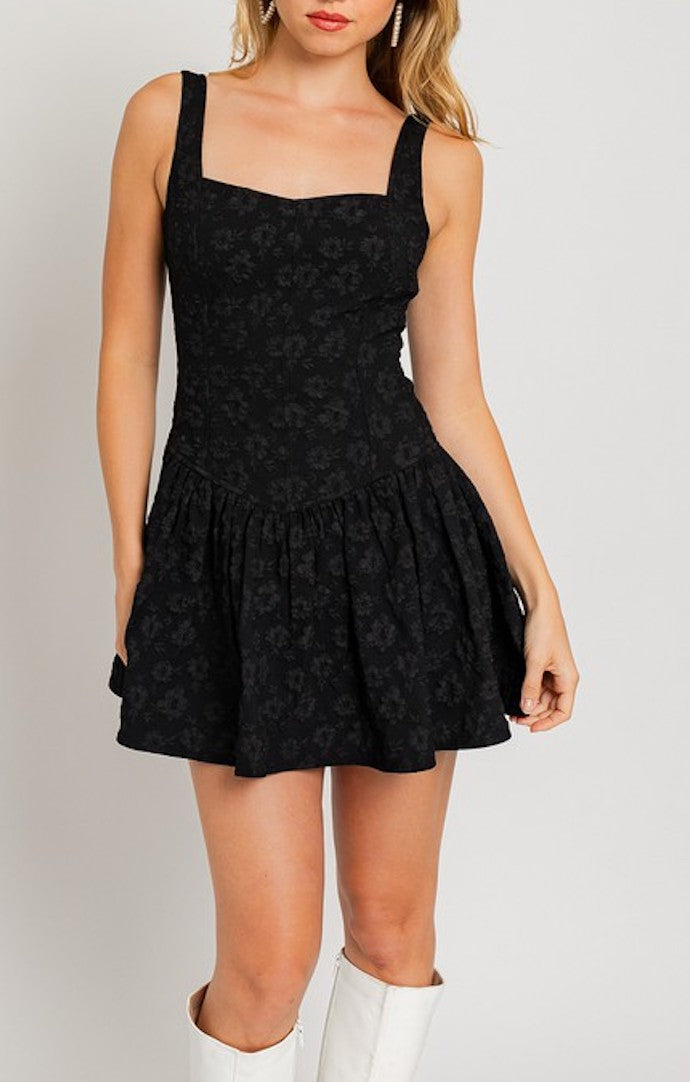 Le Lis Black Mini Dress