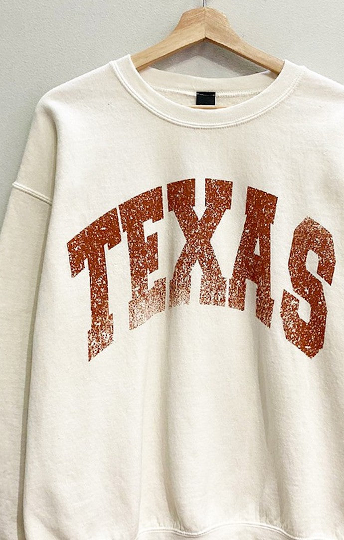 Sweet Claire Eggnog "Texas" Crewneck