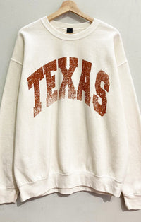 Sweet Claire Eggnog "Texas" Crewneck