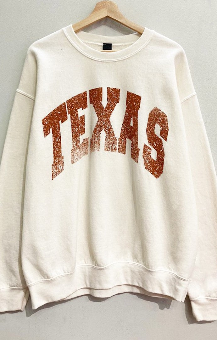 Sweet Claire Eggnog "Texas" Crewneck