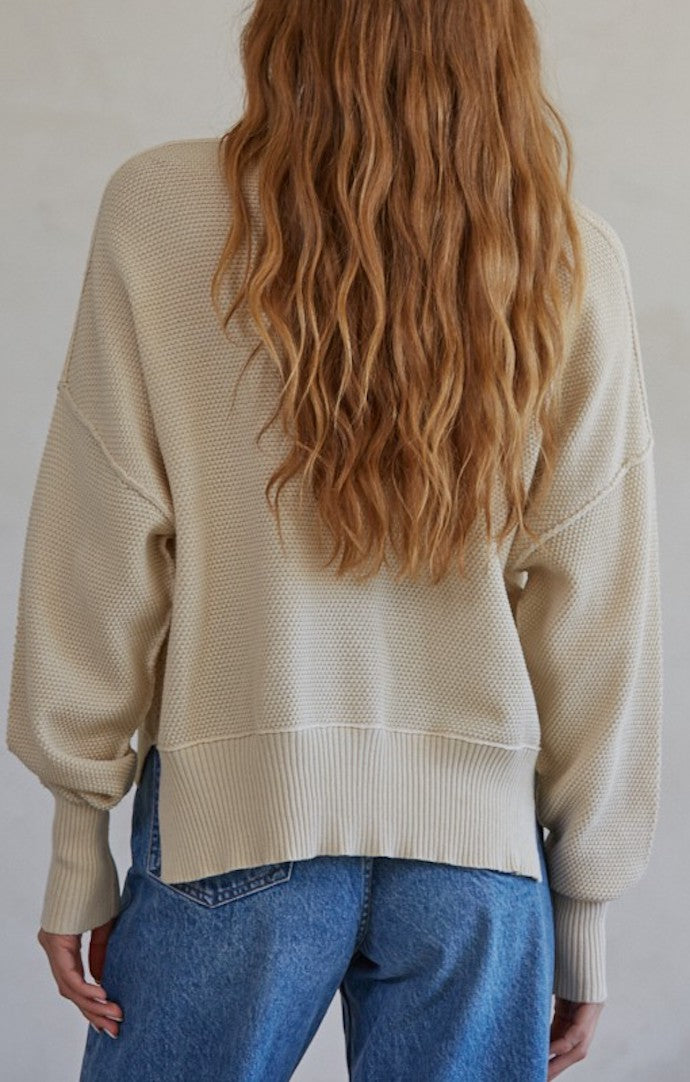 By Together Natural Pullover Knit Sweater