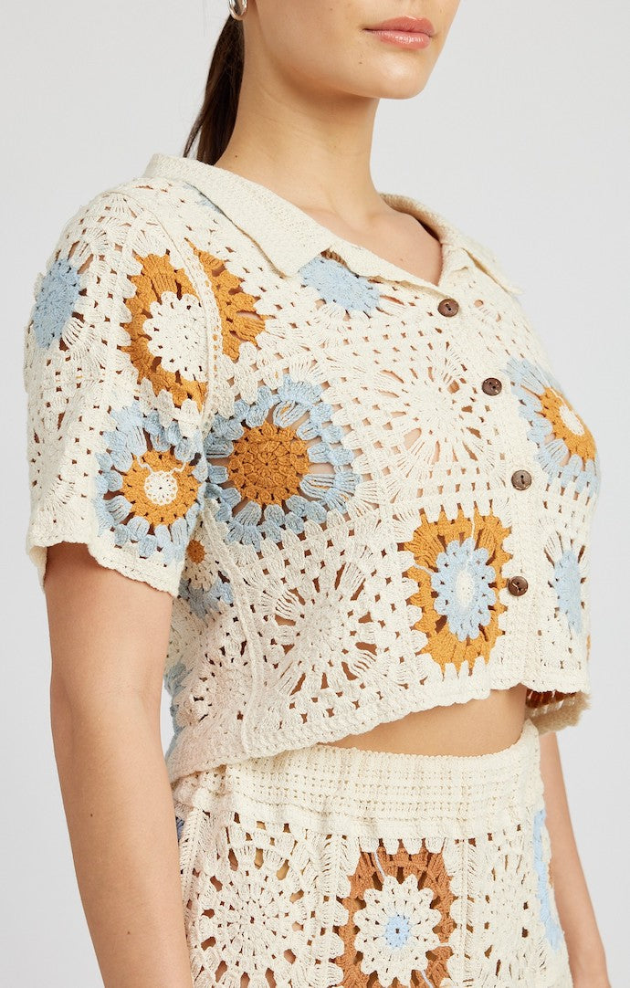 Crochet Top in Cream – Louise and Mae Boutique