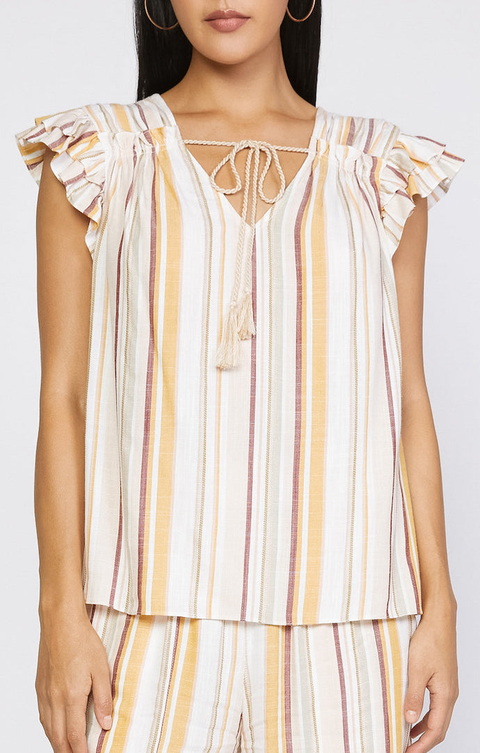 Current Air Ivory Multi Blouse