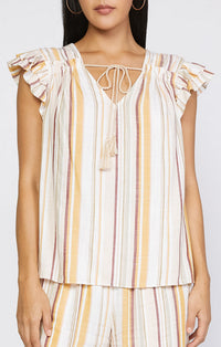 Current Air Ivory Multi Blouse