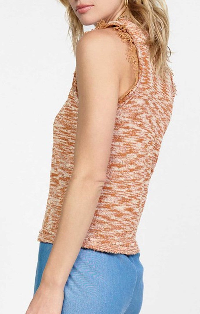 Current Air Rust Sleeveless Sweater