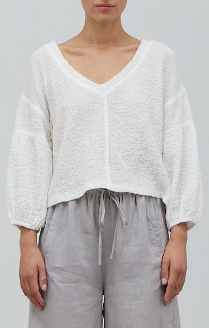Grade and Gather Off White Gauze Top