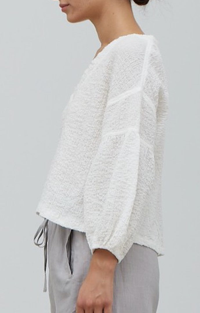 Grade and Gather Off White Gauze Top